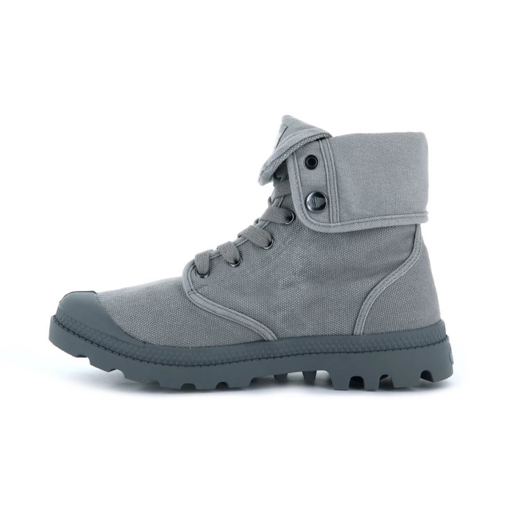 Bottes Palladium Baggy Femme Grise | FR JLQ246A